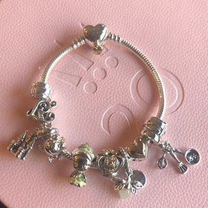 Pandora Disney Princess Tiana and the Frog Themed Bracelet